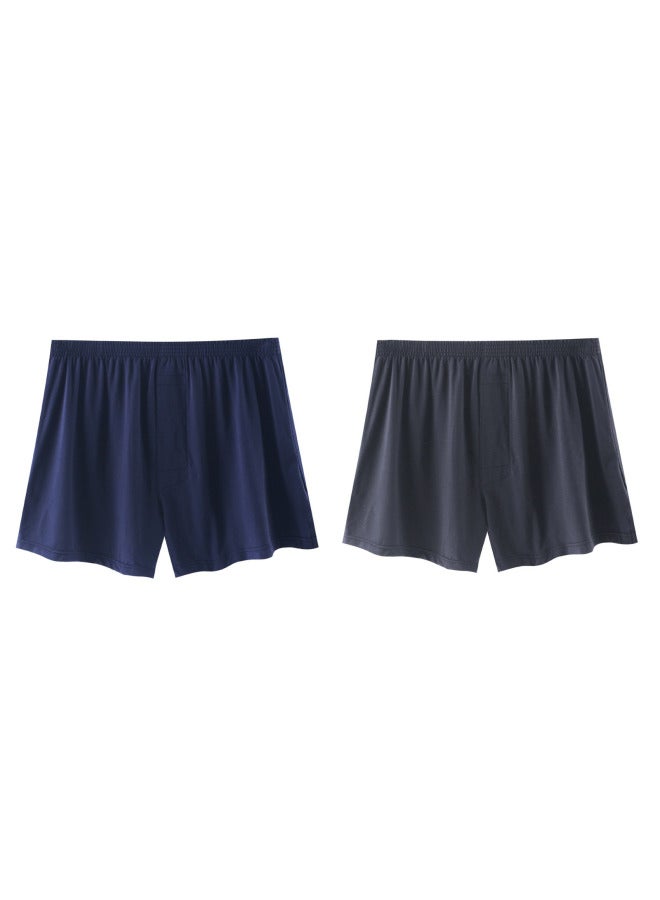 Modal Men's Arrow Pants Spring Wide Breathable Mid-waist Plus Size Home Pants Large Size Boxer Briefs Pajama Pants