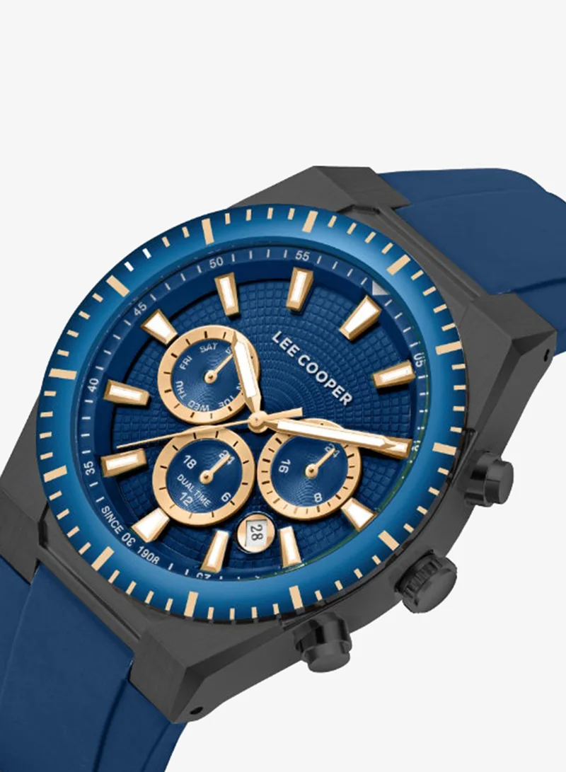 Lee Cooper Men's Silicone Multi Function Watch LC08088.999 - 42 mm