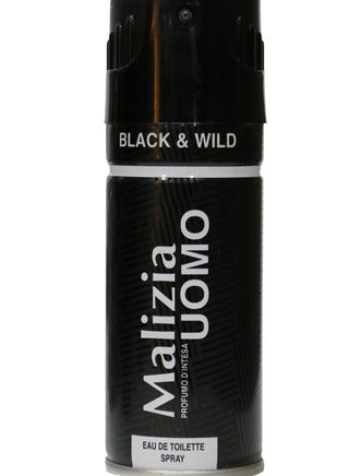 Malizia Uomo Black & Wild Eau De Toilette Deodorant For Men - 150ml - pzsku/Z65B6734CEB8D72255934Z/45/_/1709387827/49dc4ec7-9e5c-4a21-917c-1b4deb9bbd55