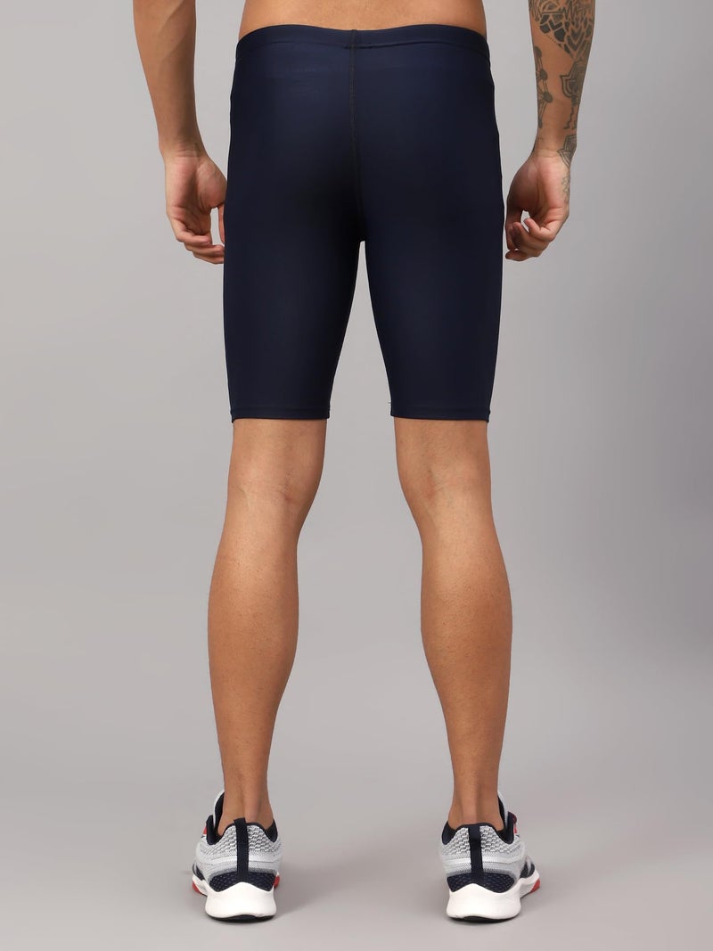Vector X COMBAT-001 Unisex Men's Adult Compression Bottom Sports Tights Shorts Body fit Ideal for Gym, Running, Cycling, Swimming, Basketball, Cricket, Yoga, Football, Tennis, Badminton (XXL) Navy - Image 2