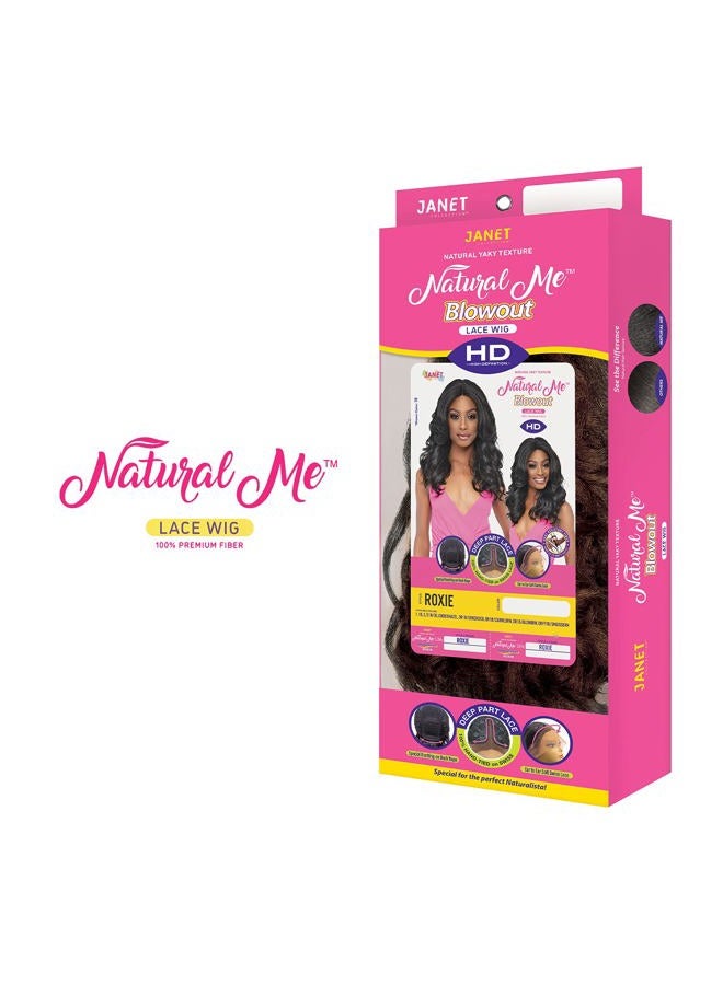 Janet Collection Natural Me HD Lace Wig Deep Part Lace Roxie (1B) - Image 4