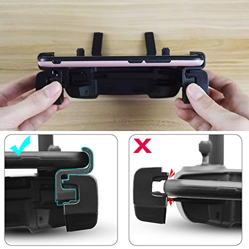 HeiyRC 0.31-0.47in 8-12mm Thickness Phone Holder for DJI Mavic Mini Se Mavic Pro 2 Zoom Air Spark Remote Control Phone Mount Clip Accessory(Without Remote Control) - Image 3