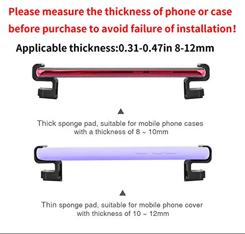 HeiyRC 0.31-0.47in 8-12mm Thickness Phone Holder for DJI Mavic Mini Se Mavic Pro 2 Zoom Air Spark Remote Control Phone Mount Clip Accessory(Without Remote Control) - Image 4