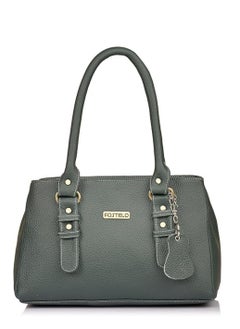 Women's Polyurethane Westside Handbag With 3 Zip Compartments, 1 Inside Zip Pocket And Back Zip Pocket