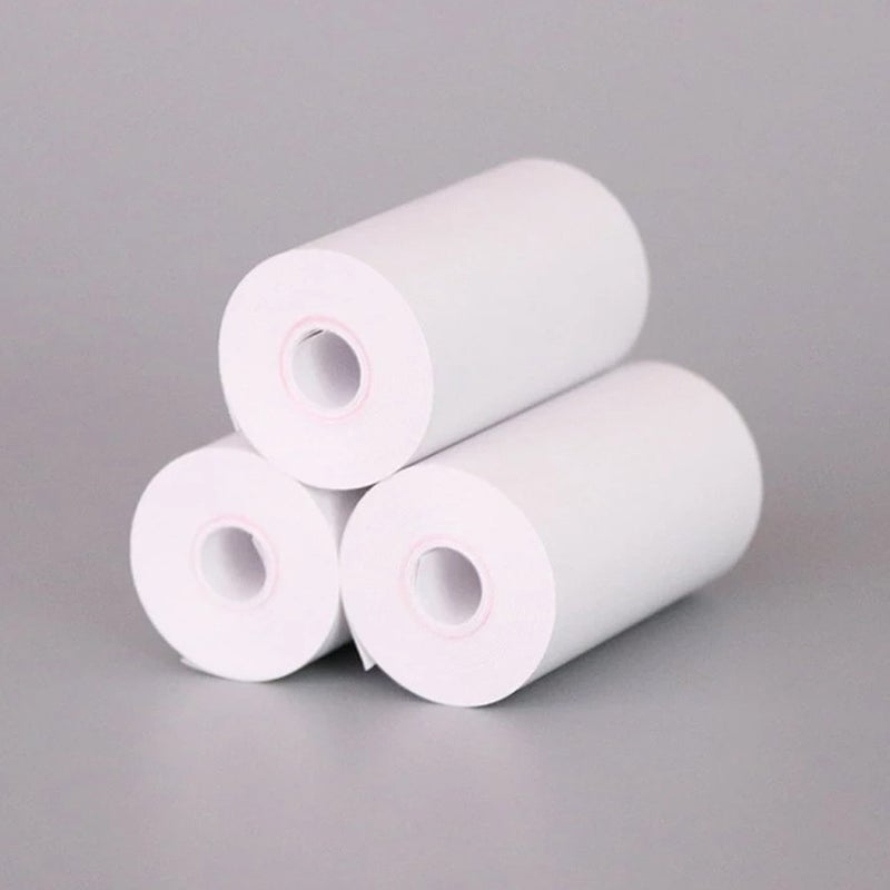10 Rolls White Blank Thermal Paper Roll 57x25mm/2.17x0.98in Photo Picture Receipt Memo Printing Compatible with Pocket Printer - Image 4