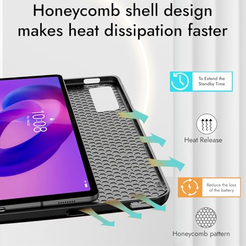 Robustrion Cover for Lenovo Idea Tab 11 inch Cover Case, Deer Flip Cover Case for Lenovo Idea Tab Cover 11" Tablet [Auto Sleep Wake Support] - Dark Green - Image 4