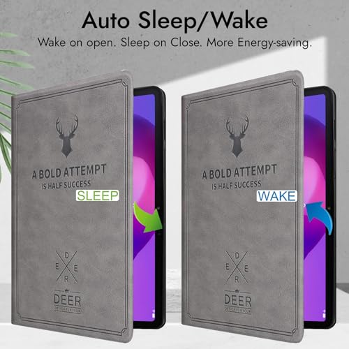 Robustrion Cover for Lenovo Idea Tab 11 inch Cover Case, Deer Flip Cover Case for Lenovo Idea Tab Cover 11" Tablet [Auto Sleep Wake Support] - Dark Green - Image 3