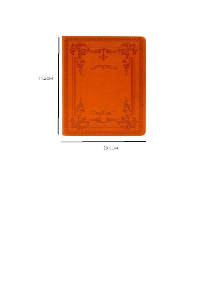 Eoast® Ruled Journal and Success Planner,Diary, Landscape leatherite Coverwith Embossed Vintage Design Undated 80GSM,128pg A5 size Notebook Schedule Your Day, Manage To-Do List & Goals Tracker,Journalling (Tan colour) - Image 2