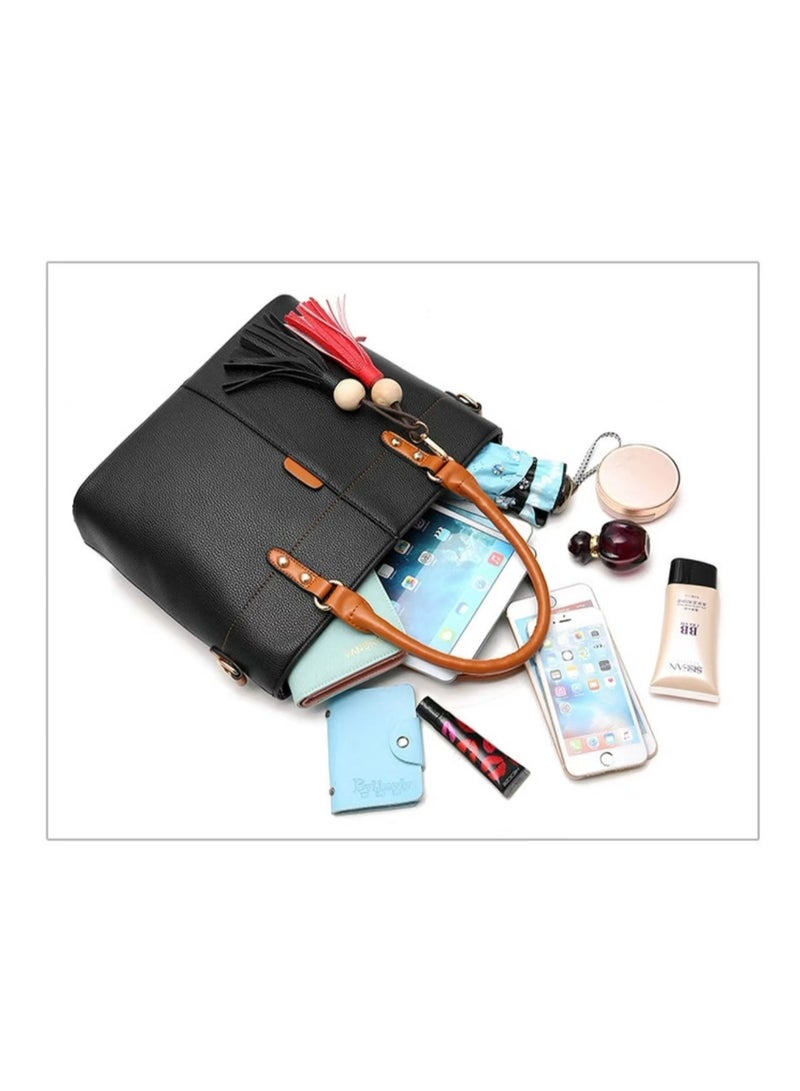 New black/brown/red women's shoulder bag  - Image 4