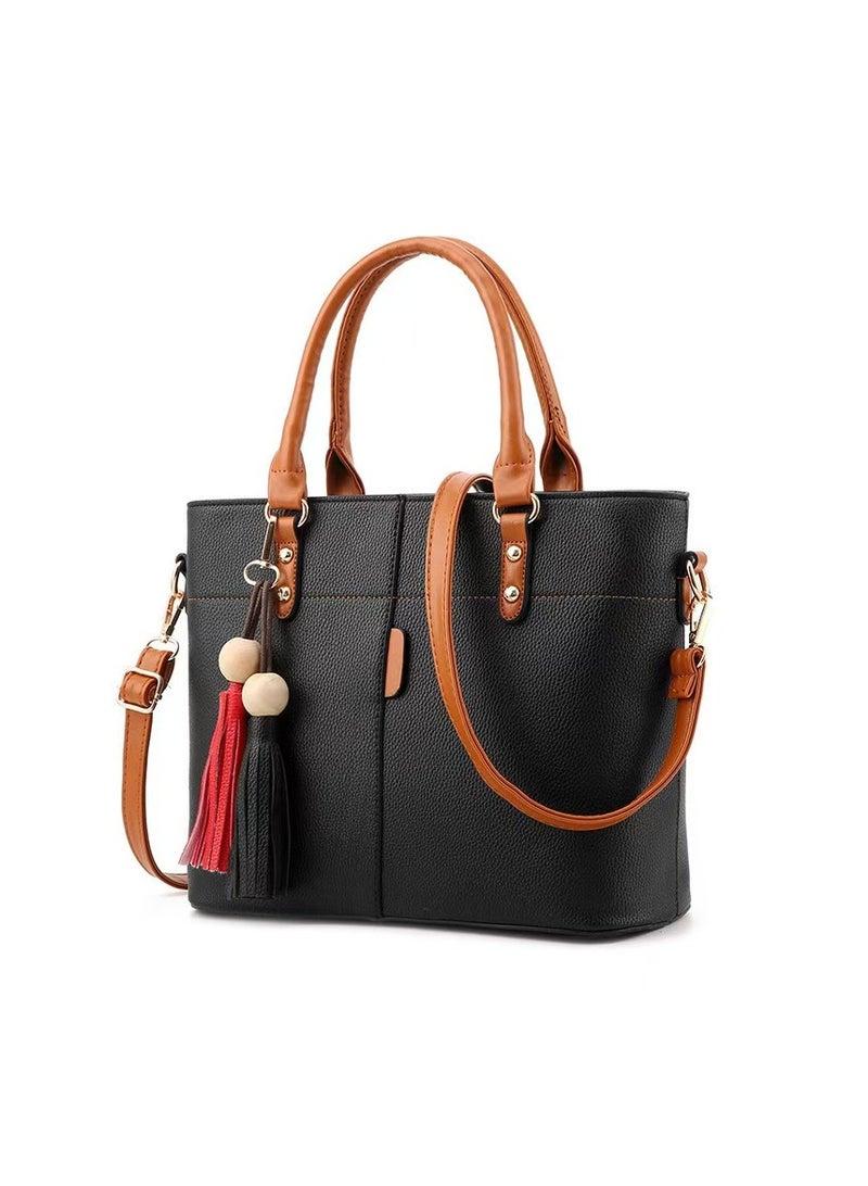 New black/brown/red women's shoulder bag  - Image 1