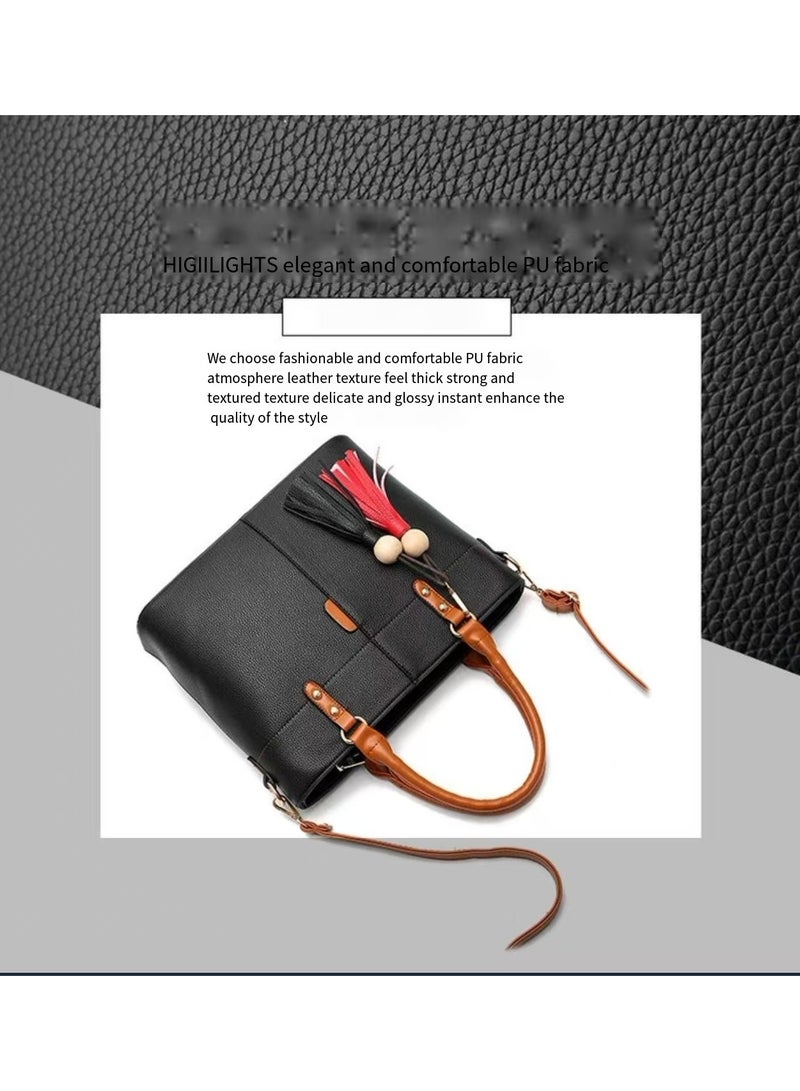 New black/brown/red women's shoulder bag  - Image 5
