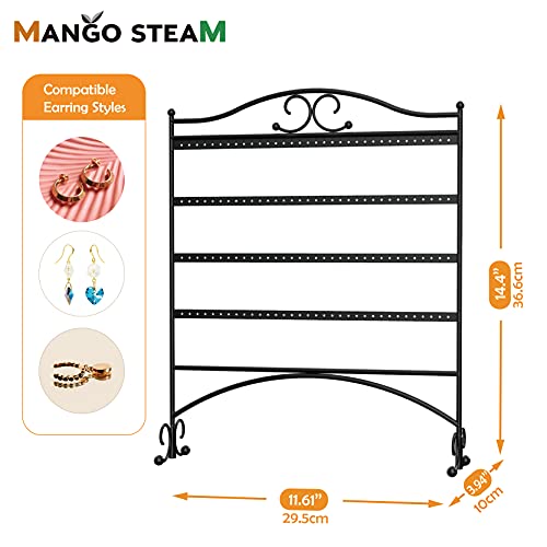 Mango Steam Jewelry Organizer for Hanging Earrings, Black - Image 4