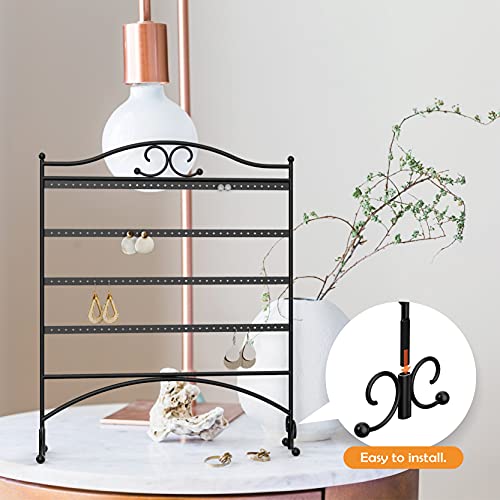 Mango Steam Jewelry Organizer for Hanging Earrings, Black - Image 5