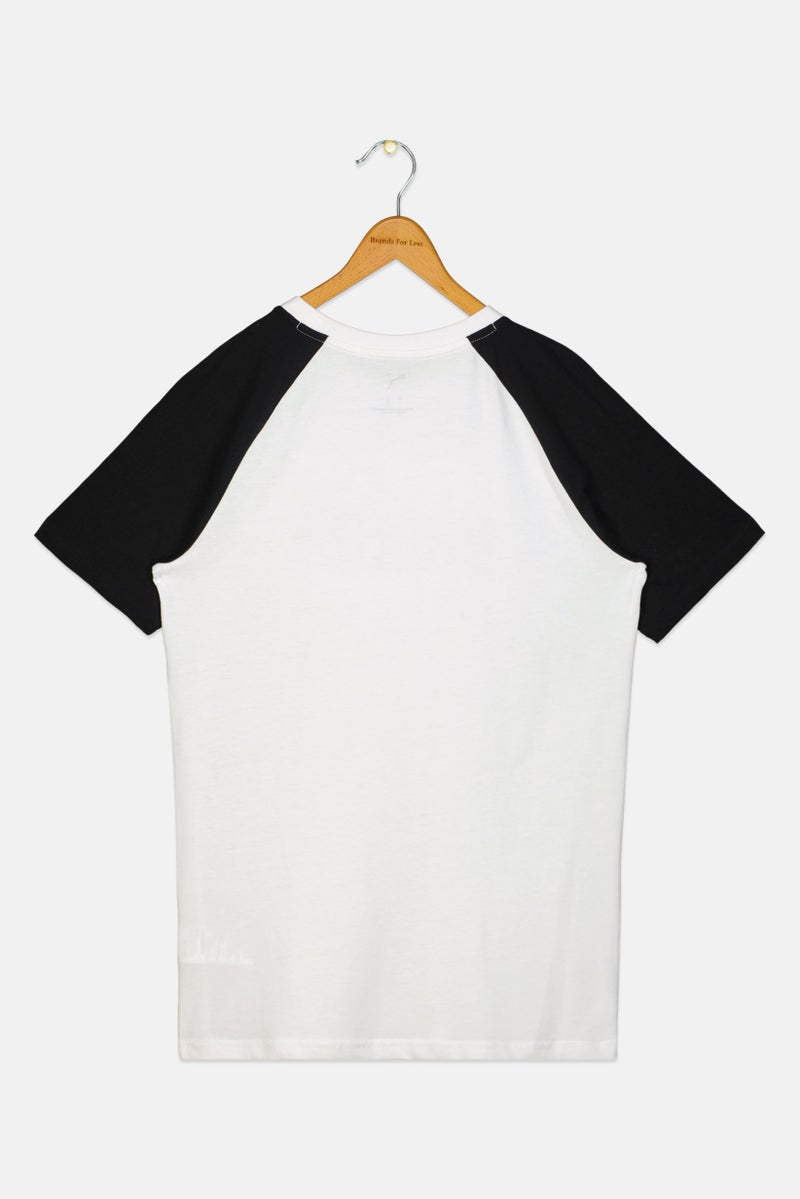 PUMA Kids Boy Sportswear Fit Short Sleeve Training T-Shirt, White - Image 3