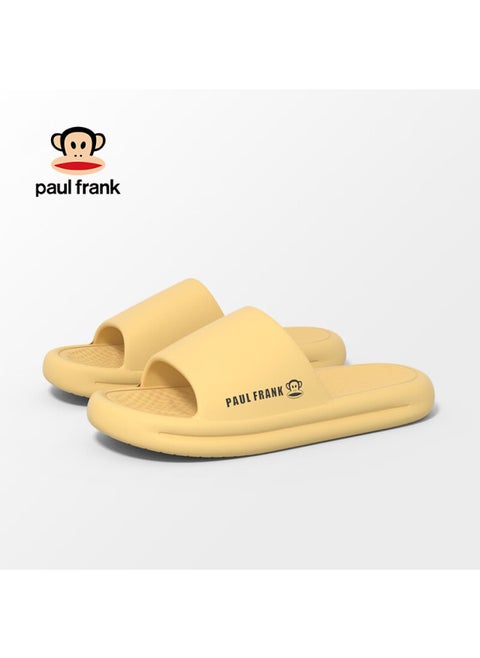 Paul Frank Women's Indoor Home Slippers Cute Cartoon Slides House Shoes Yellow Size 38-39