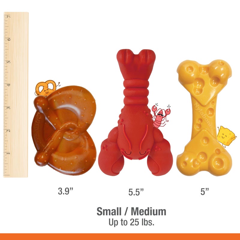 Nylabone Power Chew Toy Bundle, Cute Dog Toys for Aggressive Chewers, Filet Mignon, Cheese, and Bacon Flavors, Small Dogs - Up to 25 lbs, 3 Pack - Image 5