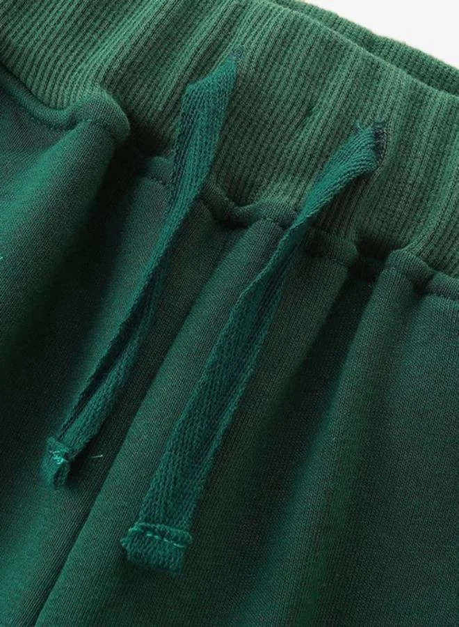 يونيكي Green Regular Fit Mid Rise Printed Trackpant