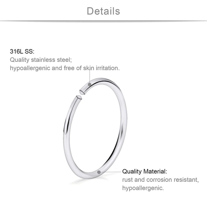 SCERRING Fake Nipple Ring Stainless Steel Face Non-Piercing Nipple Rings Clip On Nipplerings Faux Body Piercing Jewelry for Women Men 11 Pairs Silver - Image 2