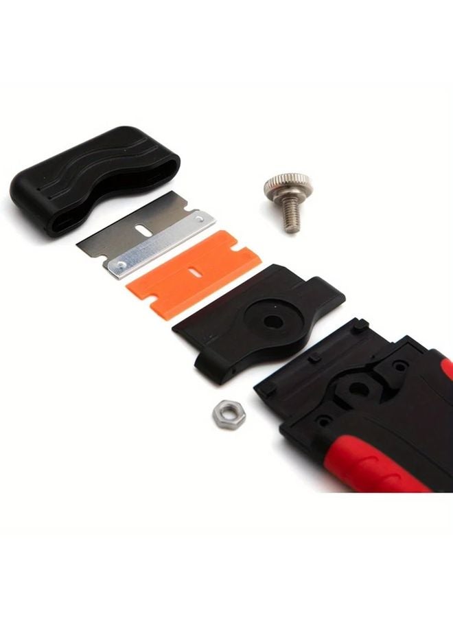 1 Set 2 in 1 Plastic Scraper Tool Non Scratch Blades for Hob Worktop Oven - Image 5