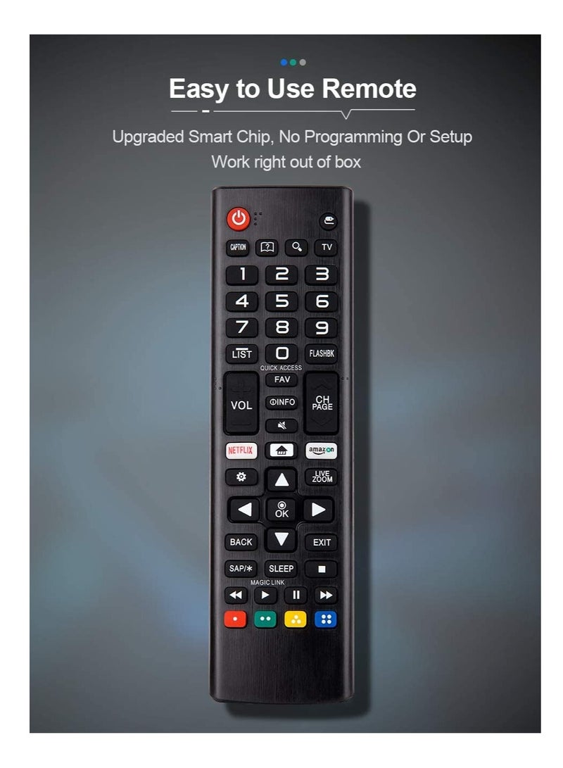 Universal Remote Control for LG Smart TV - Compatible with LCD, LED, OLED, UHD, HDTV, Plasma, Magic 3D, 4K WebOS TVs - Image 3