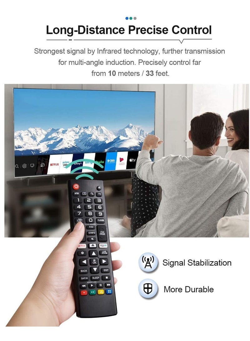 Universal Remote Control for LG Smart TV - Compatible with LCD, LED, OLED, UHD, HDTV, Plasma, Magic 3D, 4K WebOS TVs - Image 4