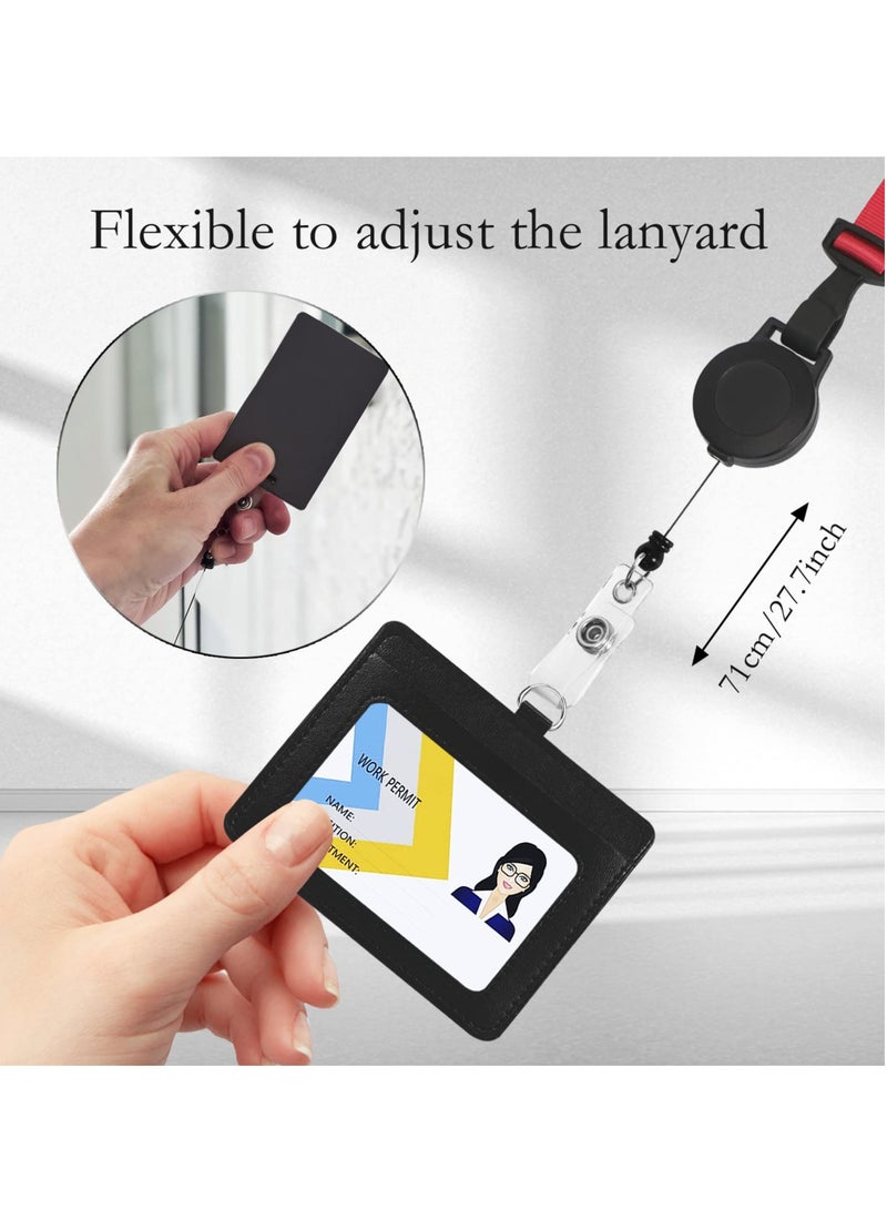 4 Pack Safety Breakaway Lanyards with Retractable Badge Reel, Perfect for Office, School and Travel, Durable Polyester - Image 5