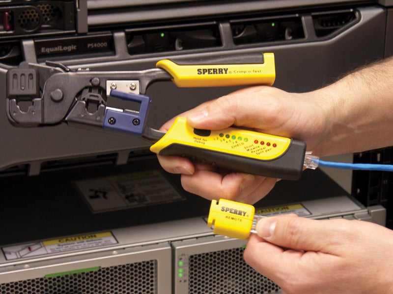 Gardner Bender Sperry Instruments GMC-3000 Modular Crimper & Cable Tester , Yellow - Image 4