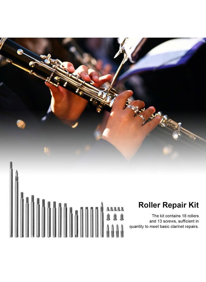 Eujgoov Clarinet Repair Parts Maintanance Replacement Fastening Screw Roller Clarinet Instrument Accessories Set - Image 3