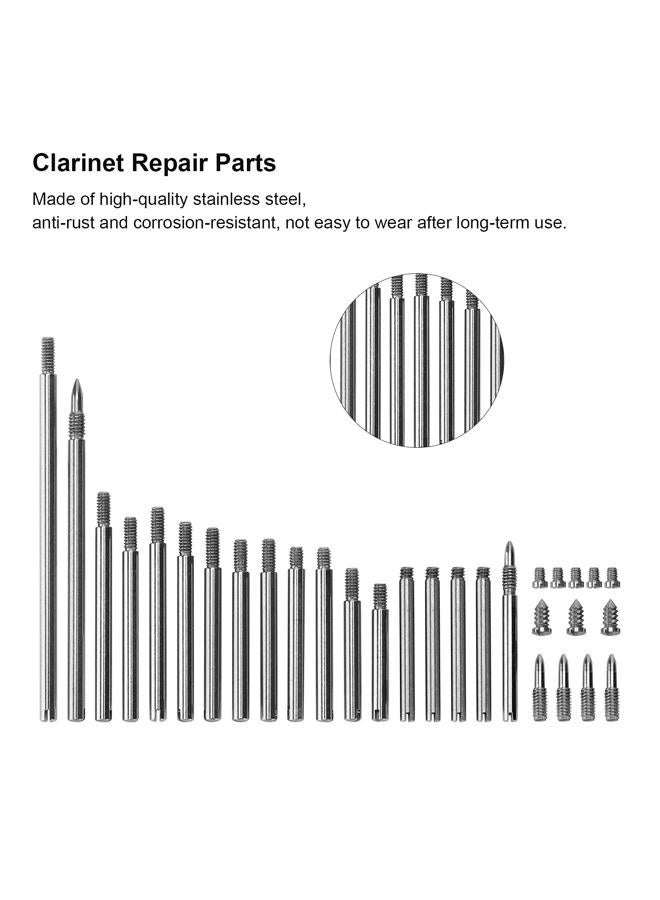 Eujgoov Clarinet Repair Parts Maintanance Replacement Fastening Screw Roller Clarinet Instrument Accessories Set - Image 2