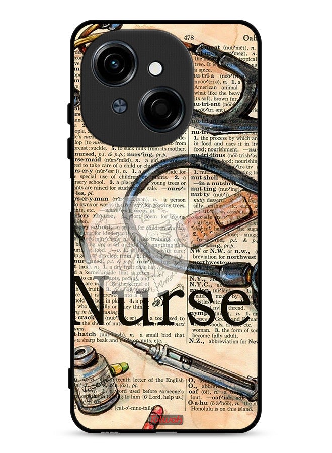 Tolwak Tecno Spark Go 1 4G Protective Case Cover Nurse Vintage Tools - Image 1