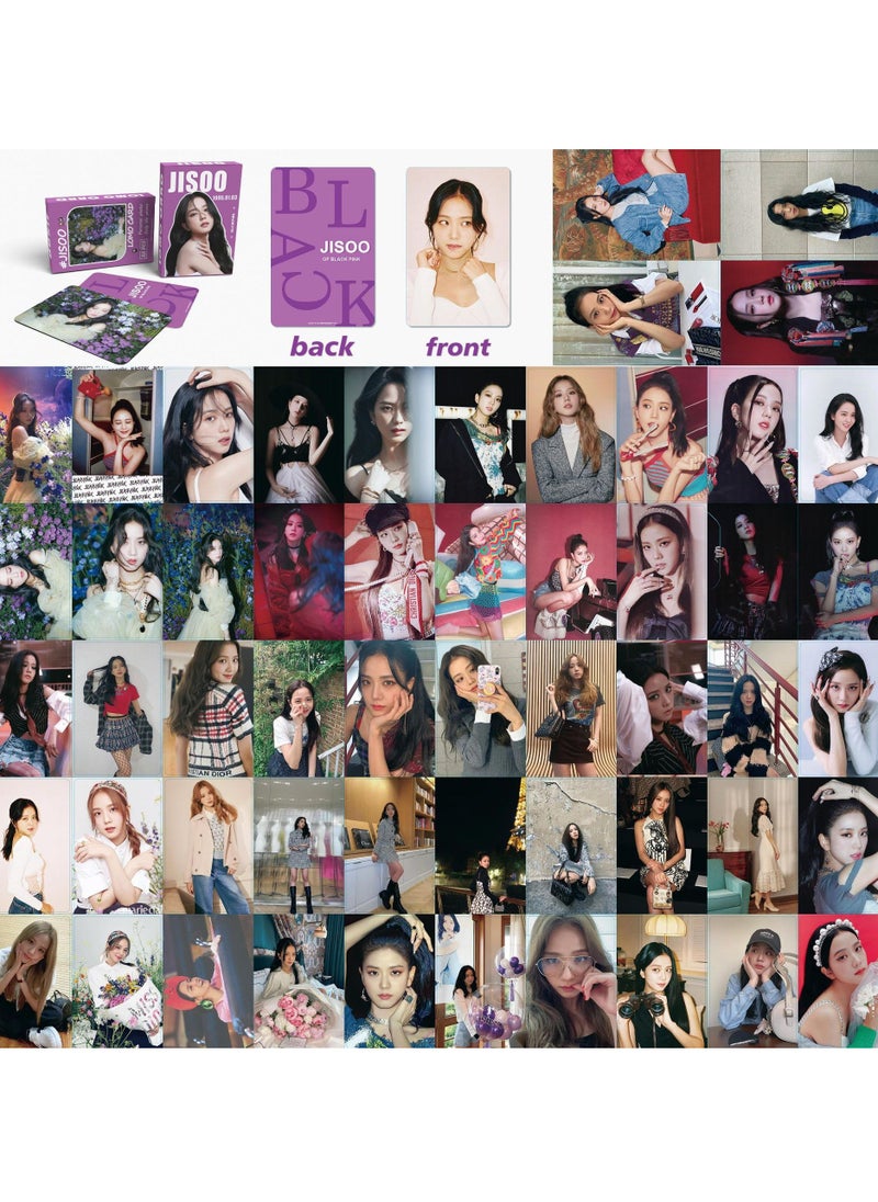 Black Pink Blackpink JISOO Box Set With Lomo Cards, Acrylic Stand, Hand Account Tape, Lanyard, Stickers, Photo Card  - Image 4