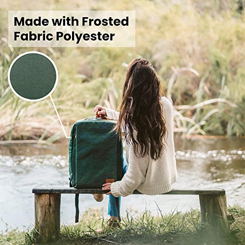Nordace Siena Smart Backpack with USB Charging - 15.6 Inch Laptop Backpack, 19L Daily Backpack for Travel, Everyday, or Work (Dark Green) - Image 4