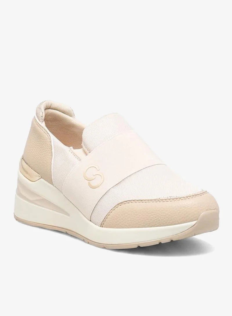 Celeste BEIGE Women Slip-On Ankle Sneakers for Women | Best Price UAE