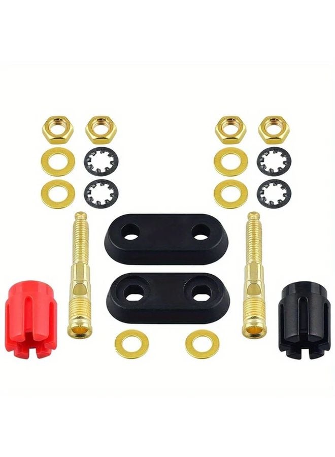 2 Pack 4mm Banana Plug Jacks Heavy Duty Speaker Amplifier Terminal Connectors - Image 4