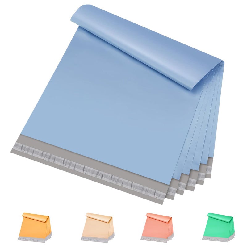 Metronic Poly Mailers 10x13 100 Pcs | Medium Size Shipping Bags for Clothing | Large Poly Mailer Bags, Shipping Envelopes, Mailing Bags for Small Business,Waterproof and Tear-Proof Poly Bags Blue - Image 1