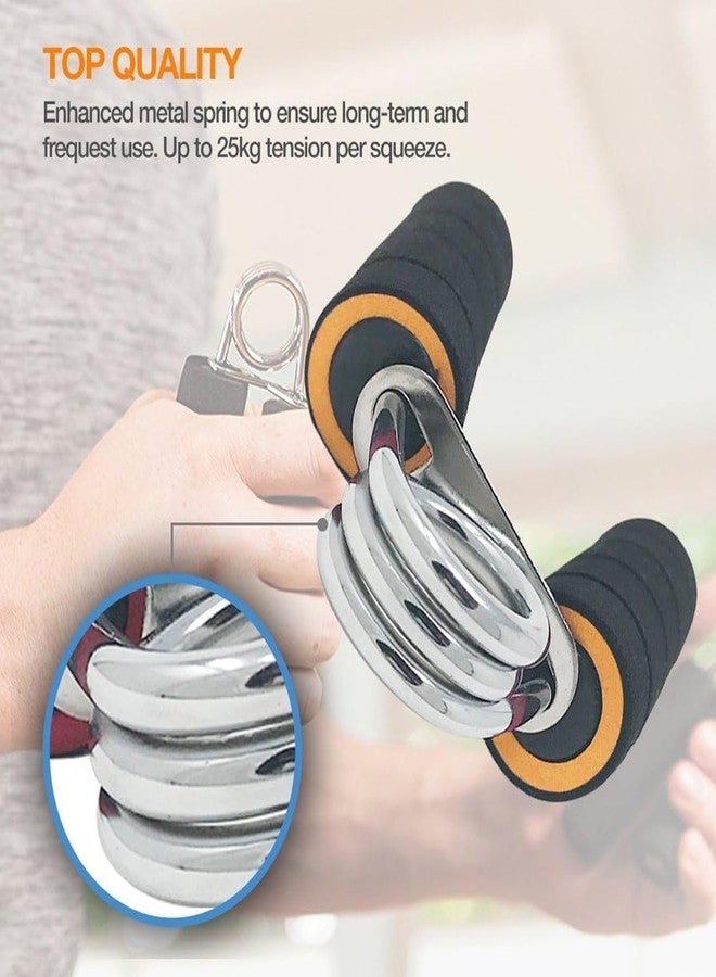 Global Impex Unisex Sponge Adjustable Hand Gripper for Gym Workout | Hand Grip Workout Strengthener | Versatile Hand Exercise Equipment for Exercise | Finger Power Gripper | Grip Master for Hand Exerciser (Multicolor, Pack of 1) - Image 4