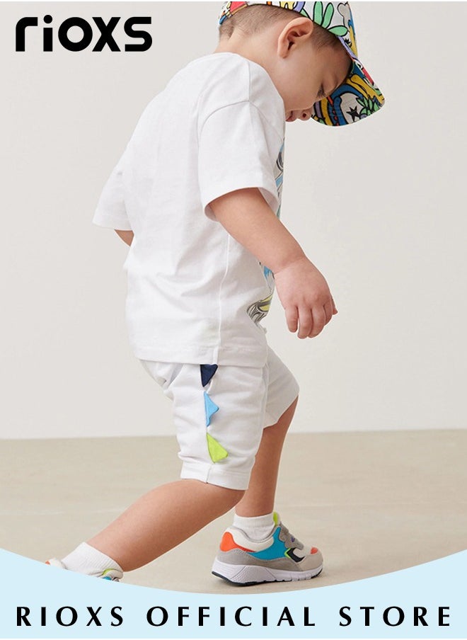 Toddler Baby Boys Top And Short Sets, Kids Short Sleeve Shirt And Short Pants Suits, Breathable 100% Cotton Outfits, Boy's Summer Playwear Suits, Dinosaur Printing Clothing Sets - pzsku/Z65B7694F1084033DBE17Z/45/_/1712132726/8a57395d-e4b5-44cc-8ce4-bb22ec216db7