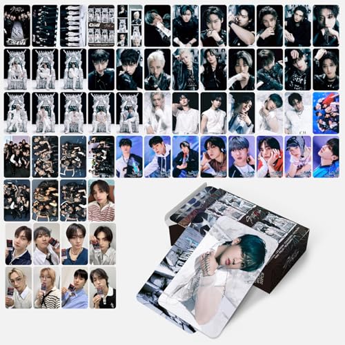 KPOPBP 60 PCS Giant Album Photocards Lomo Card Set with 32 PCS Stickers Pack, Kpop Gift Merch for SKZ Boys and Girls - Image 4