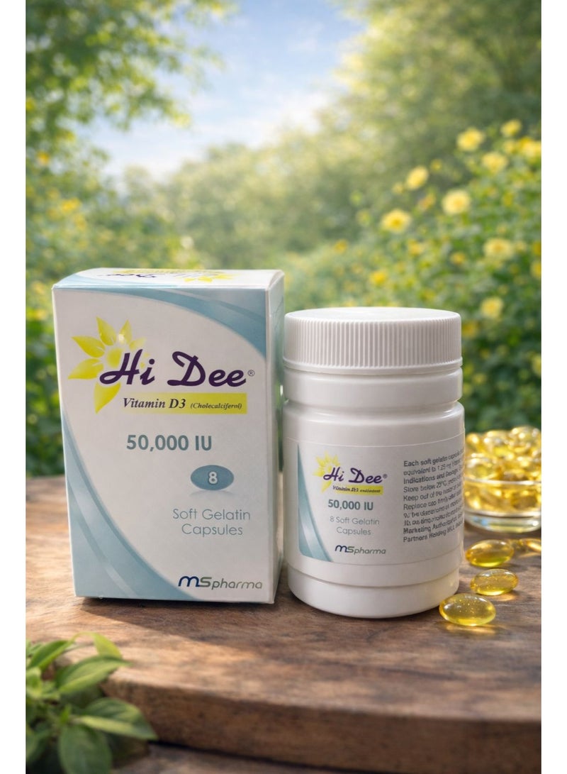 Hidee Vitamin D3 50000 Iu Caps 8S