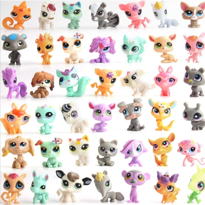 HYSTYLE 20 Pcs Miniature Animal Pet Miniature Pet Doll Desktop Decor Cake Decoration Cake Topper Assoted Random Style - Image 3