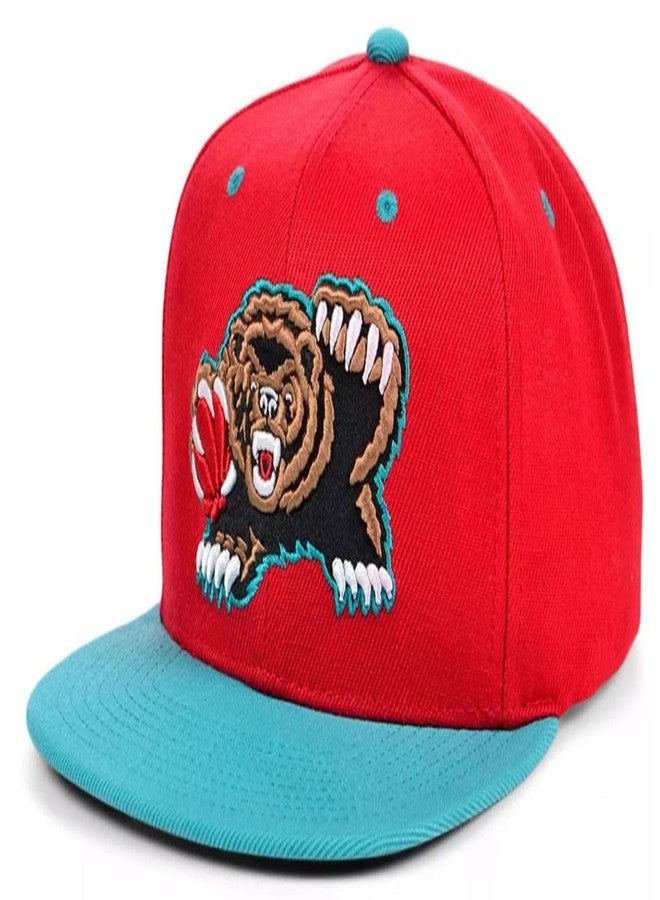Mitchell & Ness Vancouver Grizzlies Reload Snapback Adjustable Hat Cap Throwback Memphis - Red & Teal - Image 2