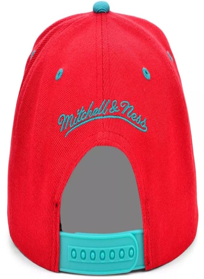 Mitchell & Ness Vancouver Grizzlies Reload Snapback Adjustable Hat Cap Throwback Memphis - Red & Teal - Image 3