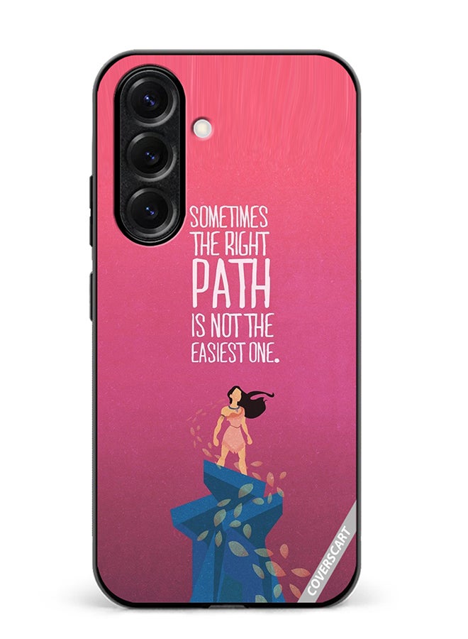 VR CREATIVE Protective Case Cover For Samsung Galaxy S25 Plus Sometimes The Right Path Design Multicolour