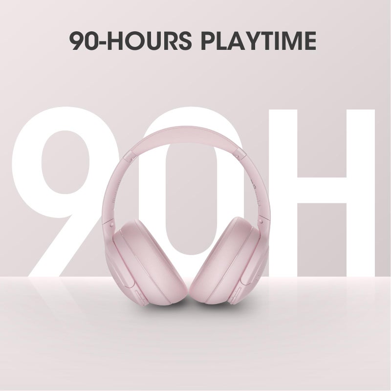 DOQAUS Upgrade Bluetooth Headphones Over Ear, 90H Playtime BT 5.3 Wireless Headphone EQ Modes, Built-in HD Mic, HiFi Stereo Sound, Deep Bass, Memory Foam Cups for Phone/PC&Travel/Gym/Workout - Image 2