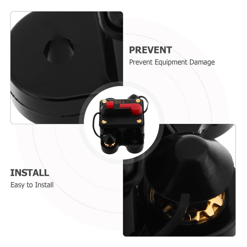 150 Amp Manual Reset Circuit Breaker Switch Overload Short Circuit Protector for Automotive RV Marine - Image 4