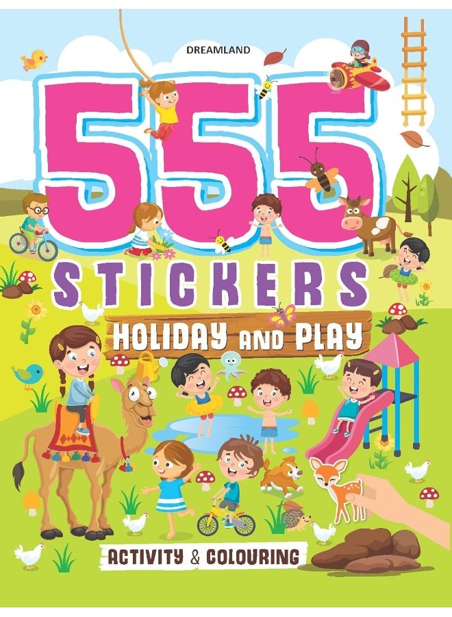 555 Stickers, Holiday and Play Activity and Colouring Book - Image 1