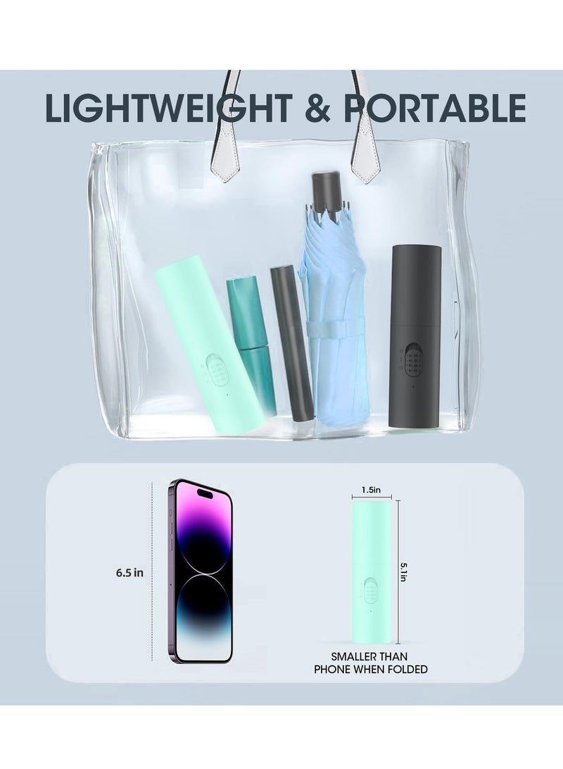 general Handheld Fan Rechargeable, Mini Portable Fan Small Hand Fan, 3000mAh Battery Operated 22Hrs+ Makeup Eyelash Fan Personal Fan Gifts for Women Girls Men Travel Indoor Outdoor - Image 5