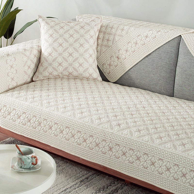 Cotton Sofa Cushion Four Seasons Fabric Non-Slip Cotton Simple Modern Universal Cushion 2023 New - Image 1