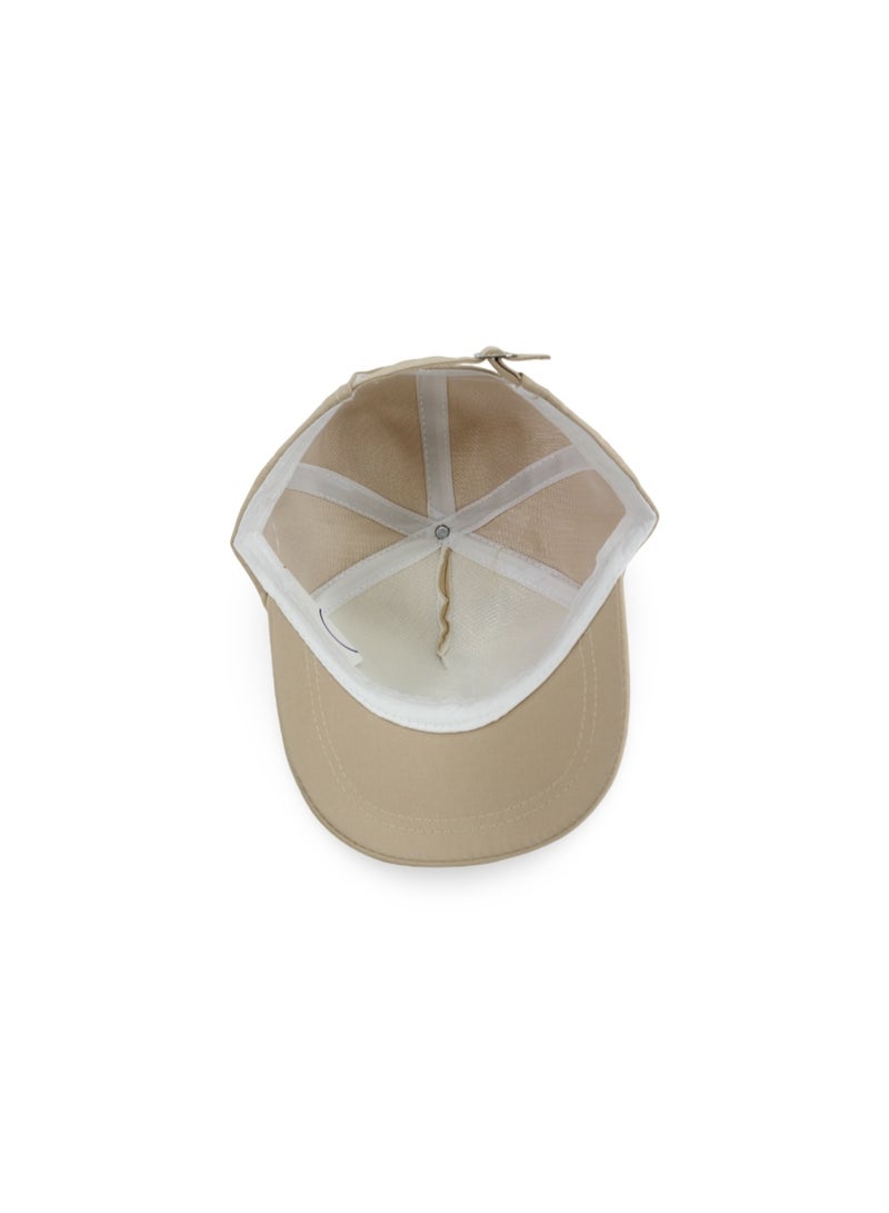 Fancy Boys Cotton Cap – Beige with "B" Design - Image 2