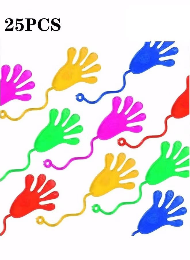 25 PCS Sticky Hands, Sticky Finger, Kids' Party Favor Sets, Fun Toys, Party Favors, Wacky Fun Stretchy Sticky Hands, Party Favors, Birthday Parties Articles, Toys for Sensory Kids - Image 1